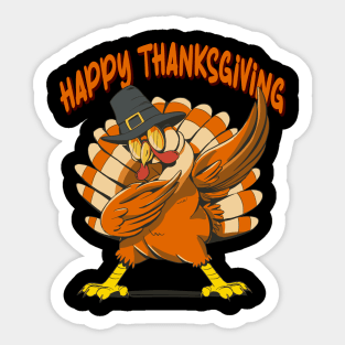 Funny ThanksGiving Turkey Sticker